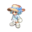 Light Blue Beach Straw Hat